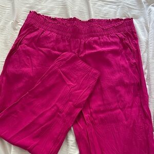 A New Day Fuchsia Casual High waisted trousers